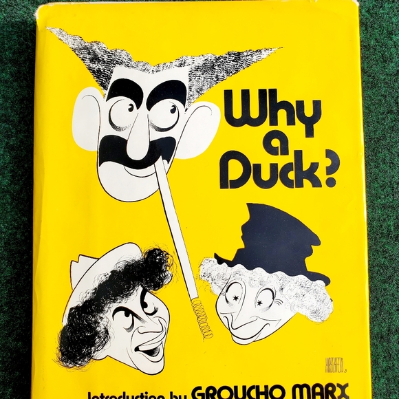 Why a Duck? about Marx Brothers Movies by Richard Anobile 1971 Hardcover Book - Picture 1 of 16